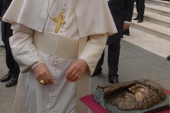 f.3 ben. Santo Padre VOLTO di CRISTO artista Ignazio Colagrossi udienza 14 aprile 2010