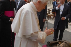 f.5 ben. Santo Padre VOLTO di CRISTO artista Ignazio Colagrossi udienza 14 aprile 2010